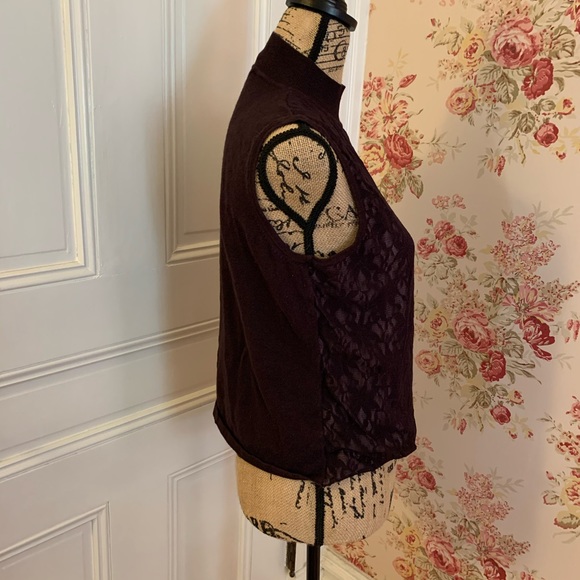 🌵 Norton McNaughton | Lace Turtleneck Sweater - Picture 3 of 5